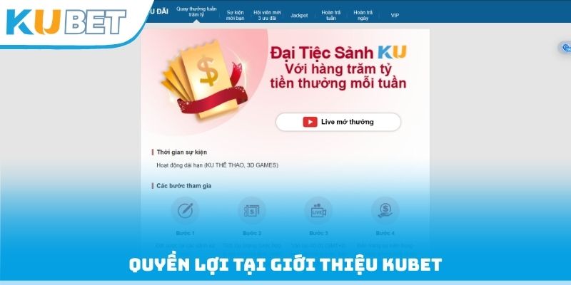 Quyền lợi tại giới thiệu Kubet
